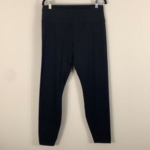 RBX navy blue/black leggings size lg.